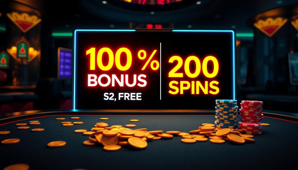 Casinia Casino Bonus – 100% opptil 500€ + 200 gratisspinn