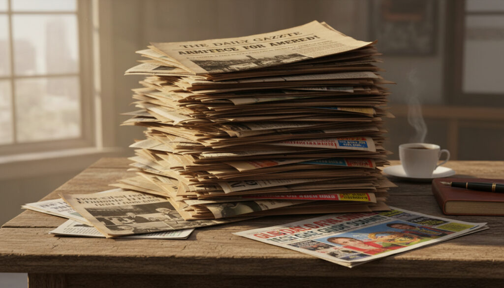 Newspaper – Definisjon, historie, innhold og typer